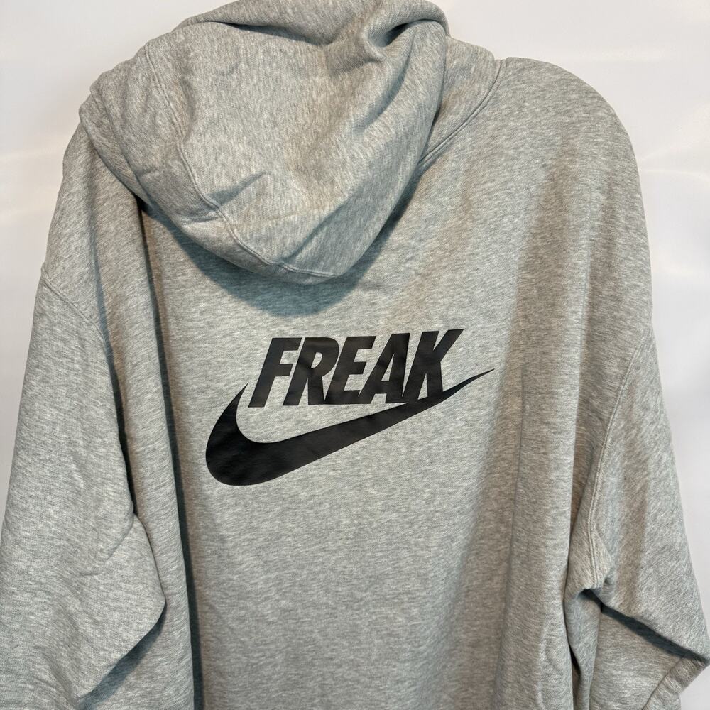 Nike Giannis FREAK Pullover Hoodie Sweater Mens XXL Gray CZ0439-063 - Picture 5 of 10